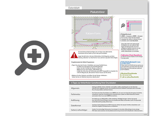 Product Bild hochwertiger_plakatst__rer_4_0-farbig_bedruckt_in_katze-form